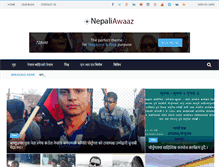 Tablet Screenshot of nepaliawaaz.com